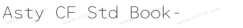 Asty CF Std Book字体转换 Asty CF Std Book字体转换